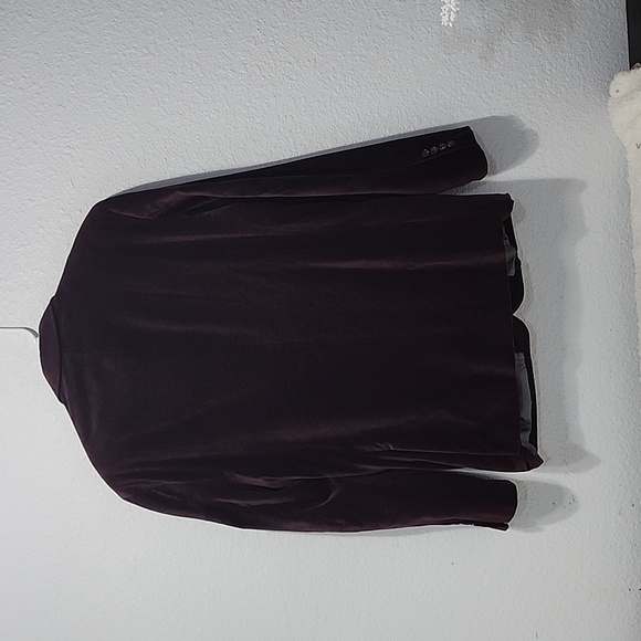 Alfani Velvet Suit Slimfit Men's Burgundy Size 42R - Picture 2 of 10